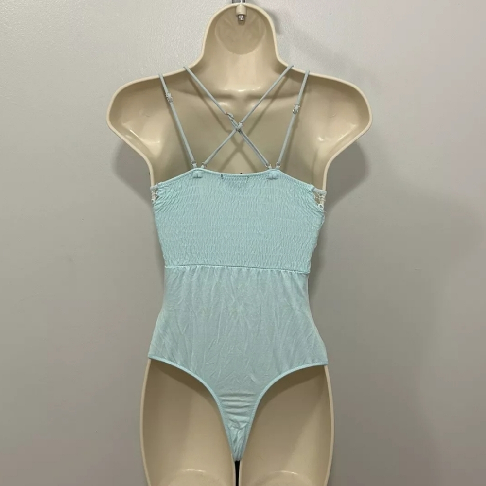 RUE 21 SPAGUETTI STRAP TOP BLOUSE LACE SMALL GUC BODYSUIT - Picture 12 of 12